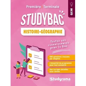 Studyrama Eds Histoire-Géographie Première-Terminale pas cher