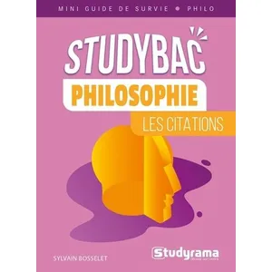 Studyrama Eds Philosophie - Les Citations pas cher