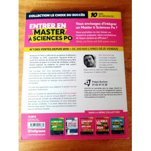 Studyrama Eds Entrer en master à sciences Po pas cher