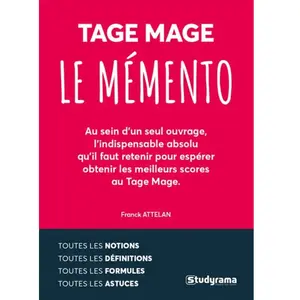 Le mémento Tage Mage pas cher
