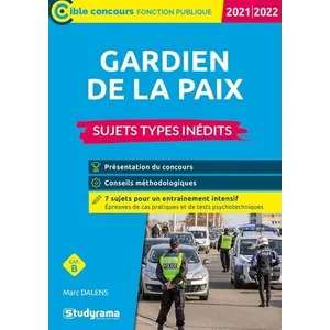 Comparateur de prix : Studyrama Eds Gardien de la paix - Sujets types inédits