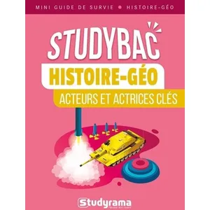 Studyrama Eds Histoire-Géo - Acteurs Et Actrices Clés pas cher