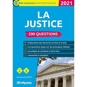 Studyrama Eds 200 Questions Sur La Justice pas cher