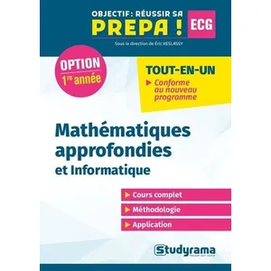 Studyrama Eds Mathémathiques Approfondies Et Informatique - Première Année pas cher