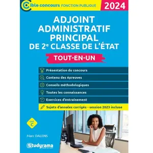 Studyrama Eds Adjoint administratif principal de 2e classe de l'État pas cher