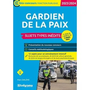Comparateur de prix : Studyrama Eds Gardien De La Paix - Sujets-Types Inédits
