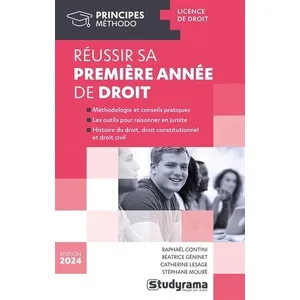 Studyrama Eds Réussir sa première année de droit pas cher