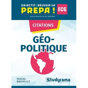 Studyrama Eds Citations géopolitique pas cher
