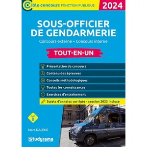 Studyrama Eds Sous-officier de gendarmerie - Tout-en-un pas cher