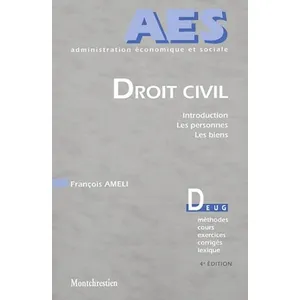 Montchrestien Droit Civil - Introduction, Les Personnes, Les Biens pas cher