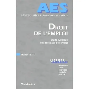Montchrestien Droit De L'emploi - Etude Juridique Des Politiques De L'emploi pas cher
