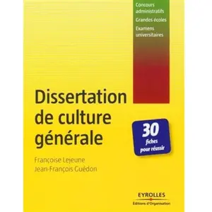 Organisation Eds D' Dissertation de culture générale pas cher