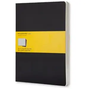 Moleskine Cahier quadrillé - Très grand format Couverture souple en carton noire pas cher
