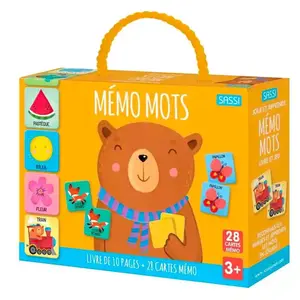 Sassi Mémo mots: Livre de 10 pages + 28 cartes mémo pas cher