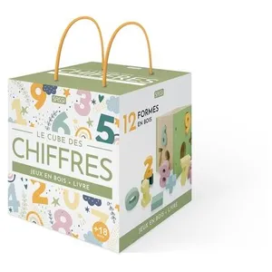 Le Cube Des Chiffres - Jeu Avec 12 Formes En Bois + Livre