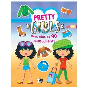 P'tit Loup Pretty Girls (Bleu) - Avec Plus De 90 Autocollants pas cher