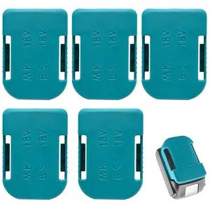 Lntyq Lot de 5 supports de batterie compatibles avec Makita - 18 V - C... pas cher