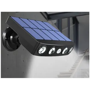 LNTYQ Lampe solaire d'extérieur étanche et réglable avec détecteur de détection humaine, panneaux à charge rapide de haute qualité, 5V 300MA(14113cm) pas cher