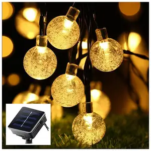 INEASICER Guirlande Lumineuse Solaire Exterieur - 12M 100 LED Guirland...