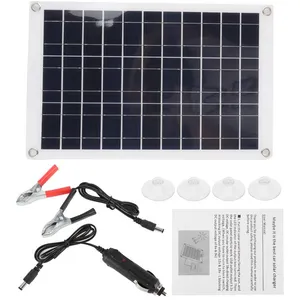 ZEAICOS Panneau solaire portable 100 W monocristallin 12/24 V avec sortie USB pour voiture, remorque, yachtVendu parcdiscount