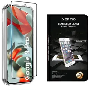 XEPTIO Protection décran vitre Verre trempé Full Cover Noir Google Pix...