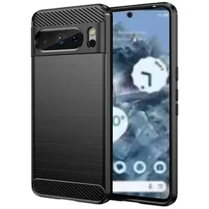 XEPTIO Coque brossée noire  Google Pixel 8 Pro 5G Carbon Fiber Antichoc protection Google Pixel 8 Pro 5G pas cher