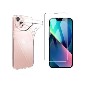 XEPTIO Pack 360 degrés : coque transparente et protection écran verre trempé Apple iPhone 13 mini 5G 54 pouces pas cher