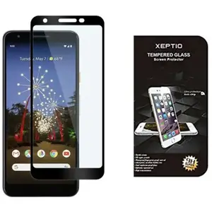 Xeptio Google Pixel 3A : Protection d'écran en Verre trempé Full Cover Noir - Tempered Glass Screen Protector/Films vitre Protecteur Smartphone Google Pixel 3A - Accessoires pas cher