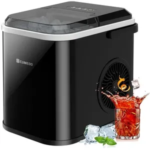 AUTREMENT Machine à Glaçons, 12kg en 24h, 8 Glaçons en 6-10 Minutes, Machine a Glacons à Affichage LED de Comptoir 120W avec Capteur Infraroug