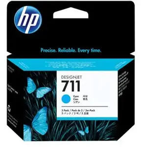 HEWLETT-PACKARD HP 711 - pack de 3 - cyan - originale - cartouche d'encreVendu parfnac-be