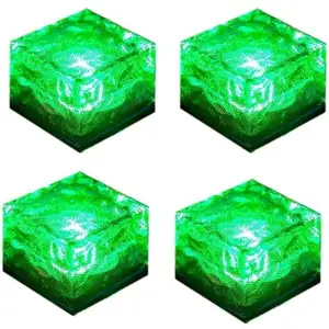 ZOLGINAH Ineasicer - Lampe Solaire Extérieur, 4 Pièces Étanche Lampe Solaire Sol, 8 modes d'éclairage led Lumineuse Solaire Jardin pour Terrasse Pelouse RouteVendu parmanomano