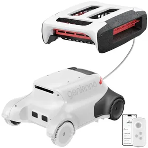 Aspirateur Robot Piscine Genkinno P2 Master Kit-Puissance Daspiration 2500 GPH-Autonomie 120 Min-Application OTA Et Télécommande pas cher