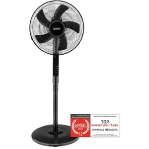 TZS First Austria 5553-4 Staande Ventilator - Statiefventilator Zwart pas cher