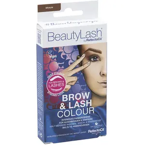 Beautylash Brow & Lash Colour kit tinte cejas y pestañas #Castaño medio pas cher