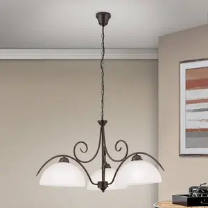 Orion, Suspension, LU 16683 ANTIK Suspension à chaîne couleur rouille 3flg (E27) pas cher
