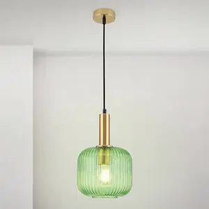 Orion, Suspension, LAMPE À SUSPENDRE 1XE27 MAX.40W (VERT CARNEVAL 25B501) pas cher