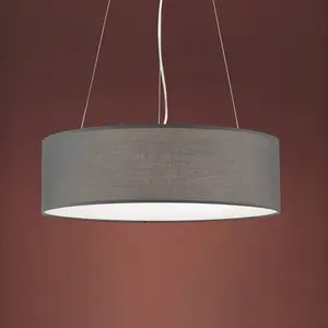 Orion Hanglamp Ufo - Grijze stoffen lampenkap pas cher