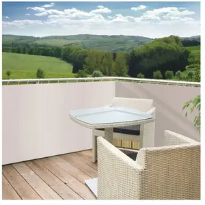 Comparateur de prix : WINDHAGER Occultation balcon Sylt occultation 85% - 0,9x5m - Blanc