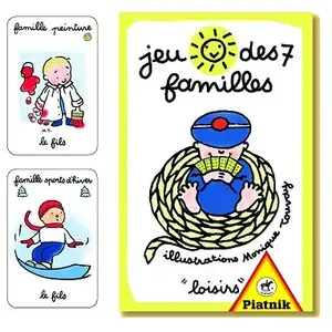 Piatnik Jeu de 42 cartes : 7 familles "Loisirs" pas cher