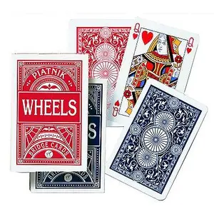Piatnik Jeu de 55 cartes - Wheels Bridge : Rouge pas cher