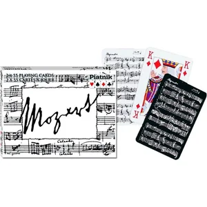 Piatnik Jeu de cartes - Coffret de 2 x 55 cartes : Mozart pas cher