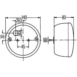 Feu arrière led 24V 3 fonctions Hella 2SD001685347