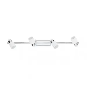 EGLO Spot DAVIDA 4 ampoules chrome pas cher
