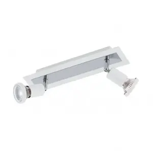 Eglo 94959 Spot, Acier, 10 W, Blanc, Chromé pas cher