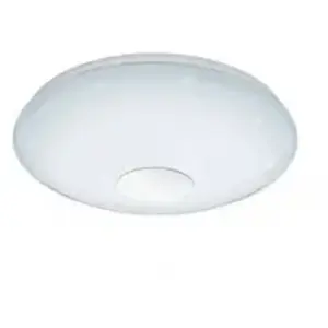 Eglo Voltago 2 Applique Murale/Plafonnier en Acier, 20 W, Ø 38 cm, Blanc pas cher