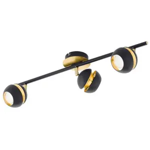Eglo Nocito Spot Acier 99W Noir, Or pas cher