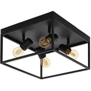 EGLO Plafonnier Silentina 98334 - Noir pas cher