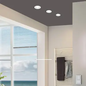Comparateur de prix : EGLO Kit 1 Spot À Encastrer Orientable Saliceto Led Intégrée, 4000K Rond Blanc