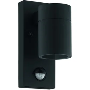 Comparateur de prix : EGLO Riga 5 Wandlamp Buiten - GU10 - 16,5 cm - Beweginssensor - Zwart