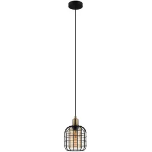EGLO Suspension luminaire Chisle, lustre chambre, plafonnier salon ou ... pas cher